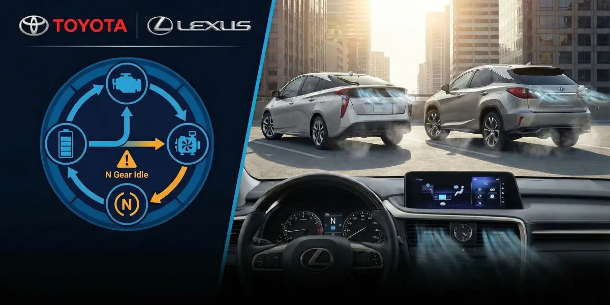 تأثیر روشن بودن کولر در حالت n تویوتا