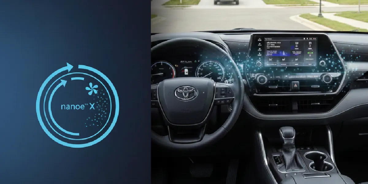 تصفیه هوای کابین خودروهای تویوتا با فناوری nanoe X