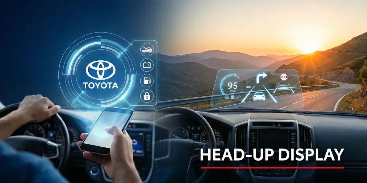 سیستم head up display تویوتا